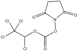 N-(1,2,2,2-四氯乙氧基羰基氧)琥珀酰亚胺结构式