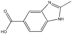 2-甲基-1H-苯并咪唑-5-羧酸结构式