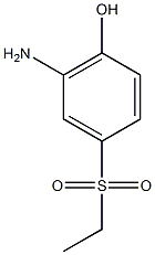 2-氨基-4-(乙基磺酰)苯酚结构式