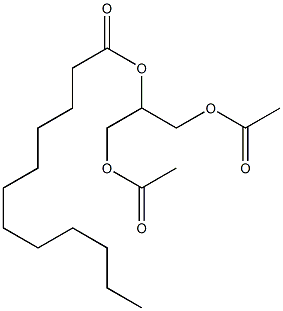 甘油双乙酸月桂酸酯(α-,β-混合物)结构式