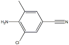 4-氨基-3-氯-5-甲基苯甲腈, tech结构式