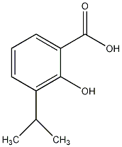 2-羟基-3-异丙基苯甲酸结构式
