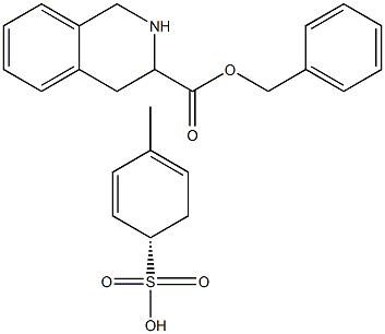 (S)-1,2,3,4-四羟-3-异喹啉羧酸对甲苯磺酸苯甲酯结构式