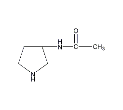 (S)-3-乙酰氨吡咯烷结构式