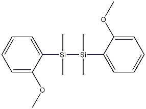 二(2-甲氧苯基)-1,1,2,2-四甲基二硅烷结构式