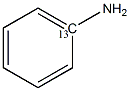 苯胺-1-13C结构式