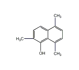 2,5,8-三甲基-1-萘酚结构式