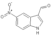 5-硝基吲哚-3-甲醛结构式