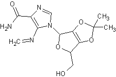 2',3'-异丙叉肌苷结构式