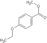 4-乙氧基苯甲酸甲酯结构式