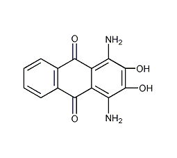 1,4-氨基-2,3-二羟基蒽醌结构式