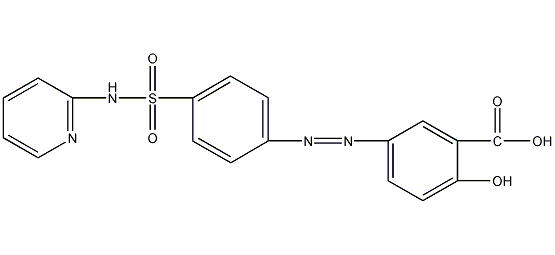 柳氮磺吡啶结构式