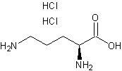 L-鸟氨酸二盐酸盐结构式