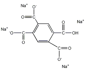 1,2,4,5-苯四羧酸四钠盐结构式