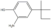2-氨基-4-叔戊基苯酚结构式