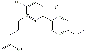 2-(3-羧基丙基)-3-氨基-6-(4-甲氧苯基)吡啶溴化物结构式