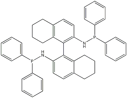 (R)-(+)-2,2'-联9(N-二苯基膦基氨基)-5,5',6,6'-二 萘基结构式