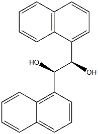 (R,R)-(+)-1,2-双(1-萘基)-1,2-乙二醇结构式