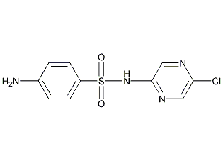 N-(5-氯-3-吡嗪基)-4-氨基苯磺酰胺结构式