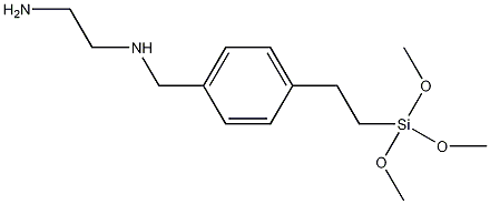 (氨乙基氨甲基)苯乙基三甲氧基甲硅烷结构式