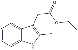 2-甲基-3-吲哚乙酸乙酯结构式