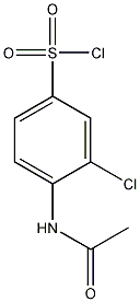 4-乙酰胺基-3-氯苯磺酰氯结构式
