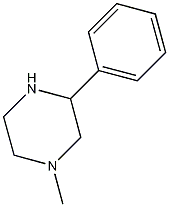 1-甲基-3-苯基哌嗪结构式