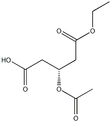 (R)-3-乙酰氧基戊二酸酯单乙酯结构式