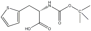 丁氧羰基-3-(2-噻唑基)-L-苯丙酸结构式