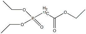 膦酰基乙酸三乙酯-2-13C结构式