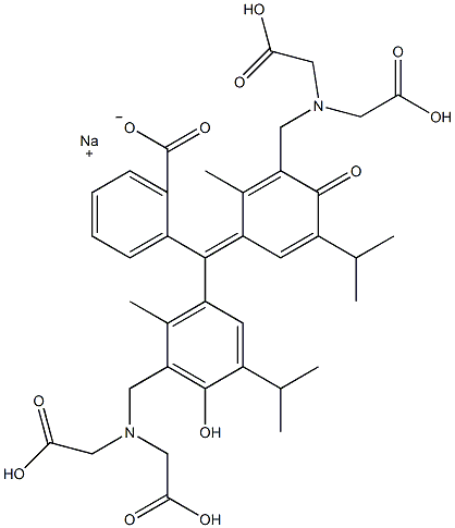 百里酚酞氨羧络合钠盐结构式
