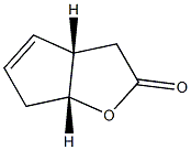 (1R,5S)-(+)-2-氧杂二环[3.3.0]辛-6-烯-3-酮结构式