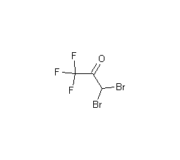 1,1-二溴-3,3,3-三氟丙酮结构式