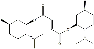 (−)-二[(1R)-薄荷基]反丁烯二酸结构式