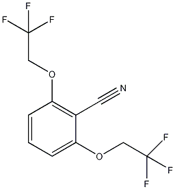 2,6-二-(2,2,2-三氟乙氧基)苯甲腈结构式