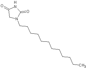 1-正十二烷基乙内酰脲结构式