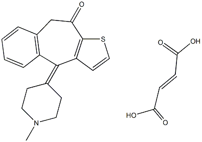 富马酸酮替芬结构式