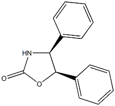 (4S,5R)-(−)-顺-4,5-二苯基-2-噁唑烷酮结构式