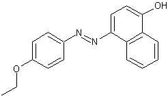 4-[(4-乙氧基苯基)偶氮]萘酚结构式