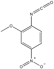 2-甲氧基-4-硝基苯异氰酸酯结构式