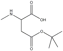 N-甲基-L-天冬氨酸β-叔丁基酯结构式