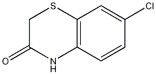 7-Chloro-2H-1,4-benzothiazin-3(4H)-one结构式