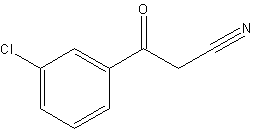 3-氯苯甲酰乙腈结构式