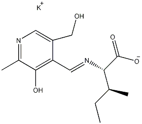 亚吡啶醇-L-异亮氨酸钾盐结构式