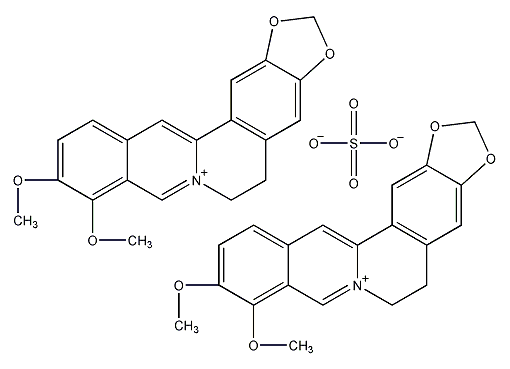 硫酸黄连素结构式