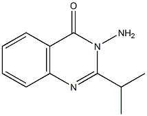 3-氨基-2-异丙基-4(3H)-喹唑啉酮结构式