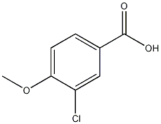 3-氯-4-甲氧基苯甲酸结构式