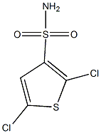 2,5-二氯噻吩-3-磺酰胺结构式
