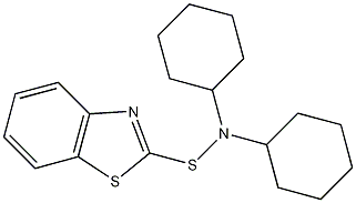 N,N-二环己基-2-苯并噻唑次磺酰胺结构式