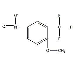 2-甲氧基-5-硝基三氟甲苯结构式